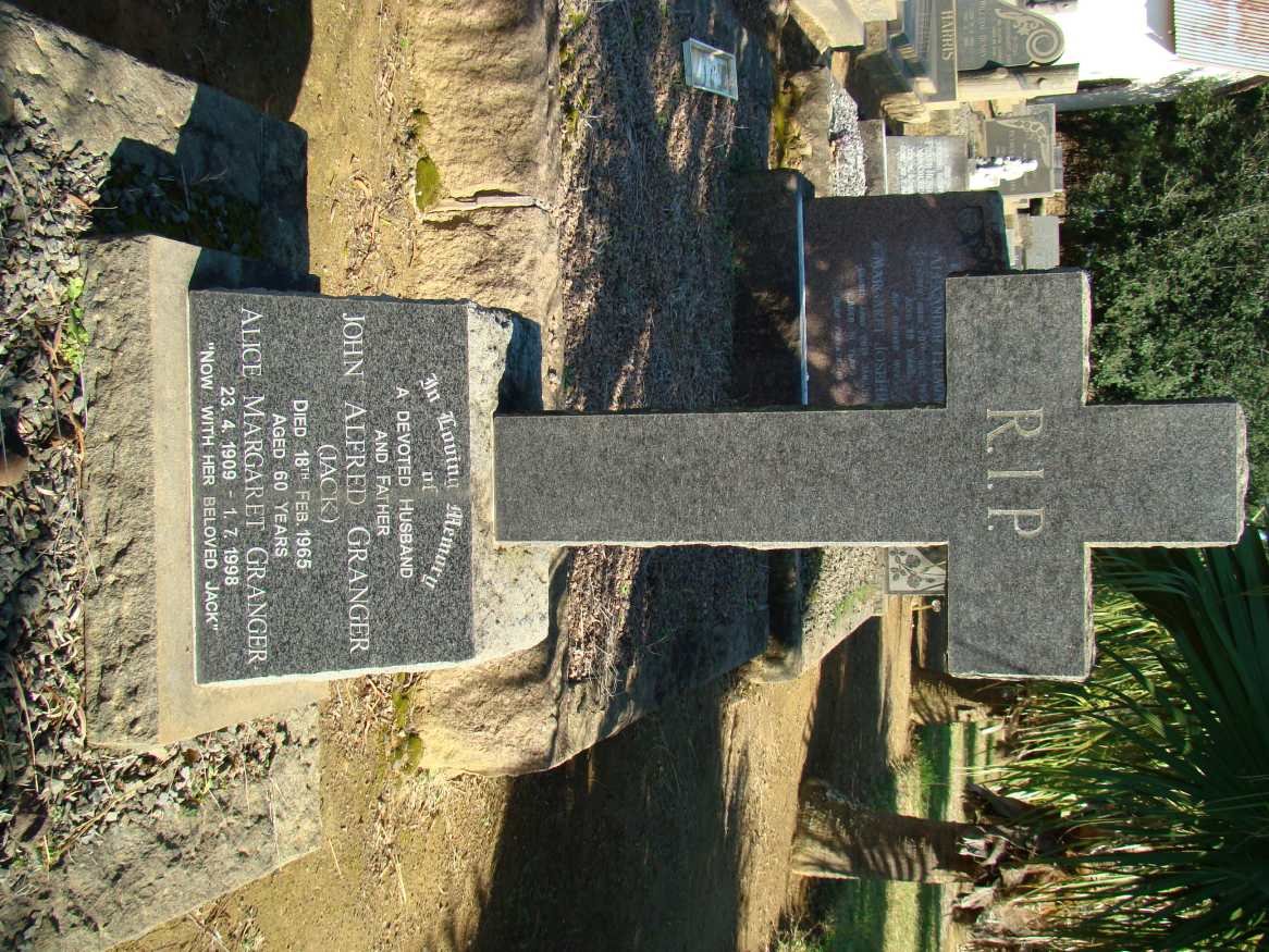 GRANGER John Alfred -1965 &amp; Alice Margaret  1909-1998
