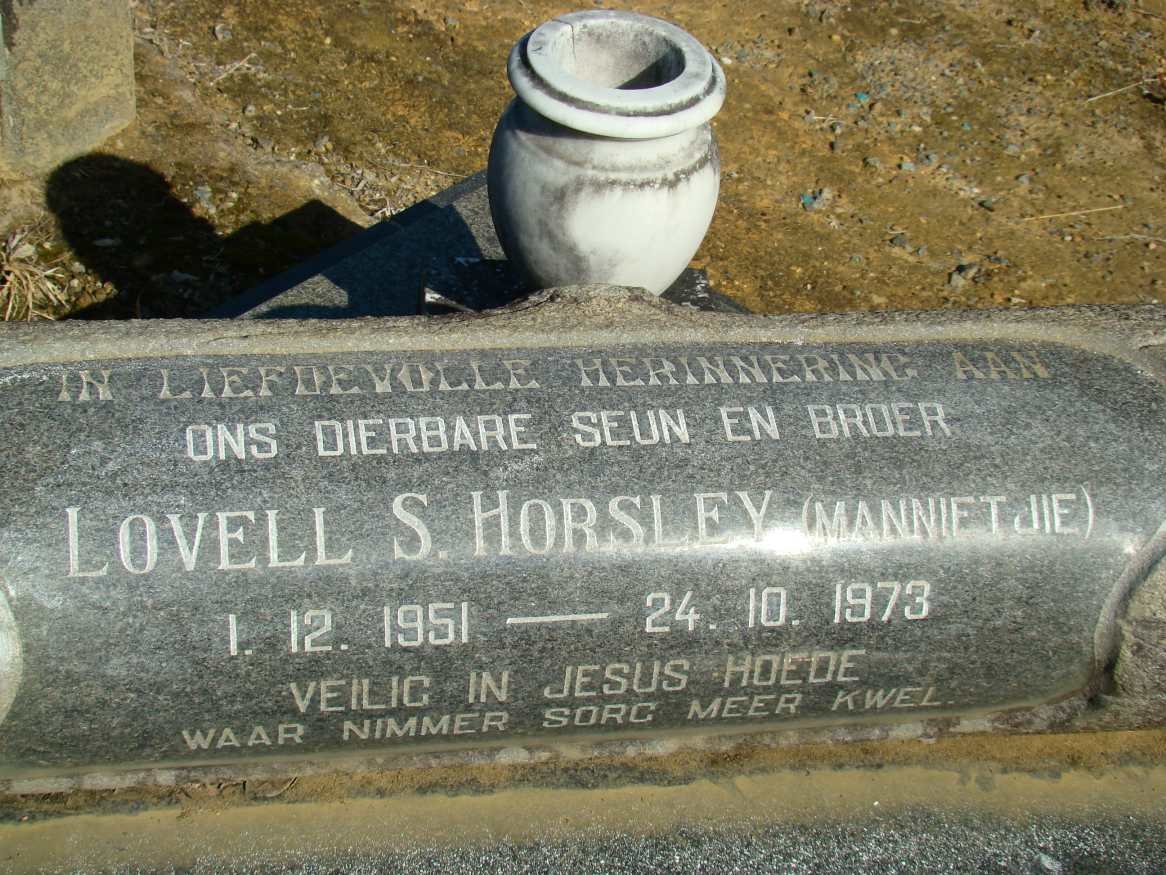 HORSLEY Lovell S. 1951-1973