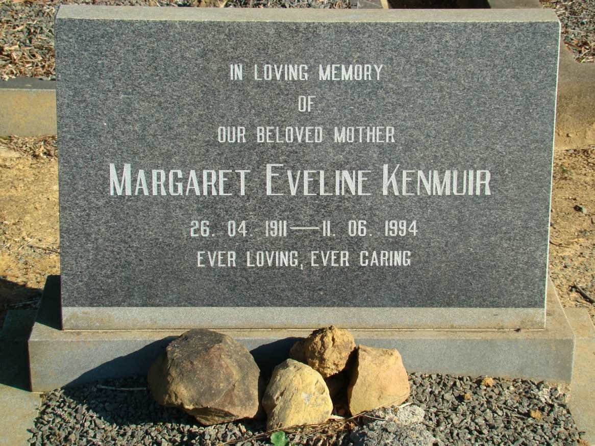 KENMUIR Margaret Eveline 1911-1994