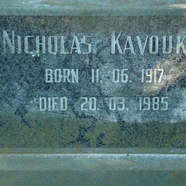 KAVOUKIS Nicholas 1917-1985