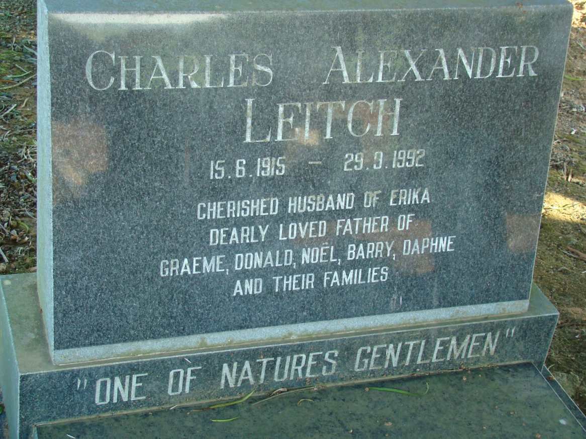 LEITCH Charles Alexander 1915-1992