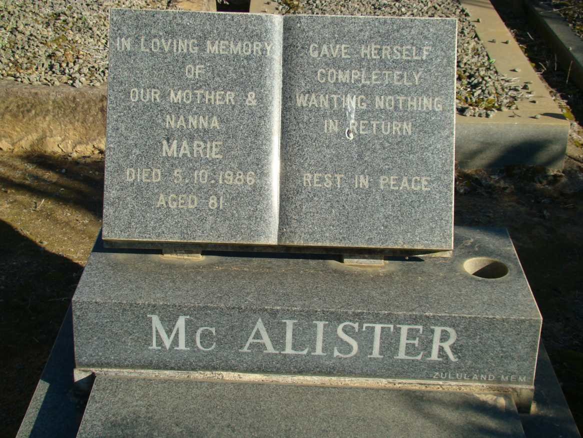 McALISTER Maria -1986
