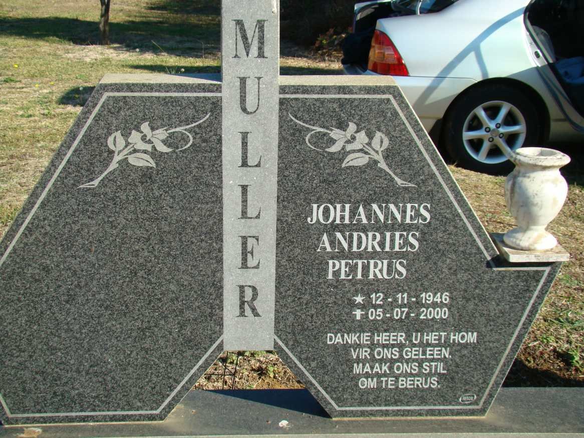 MULLER Johannes Andries Pretorius 1946-2000