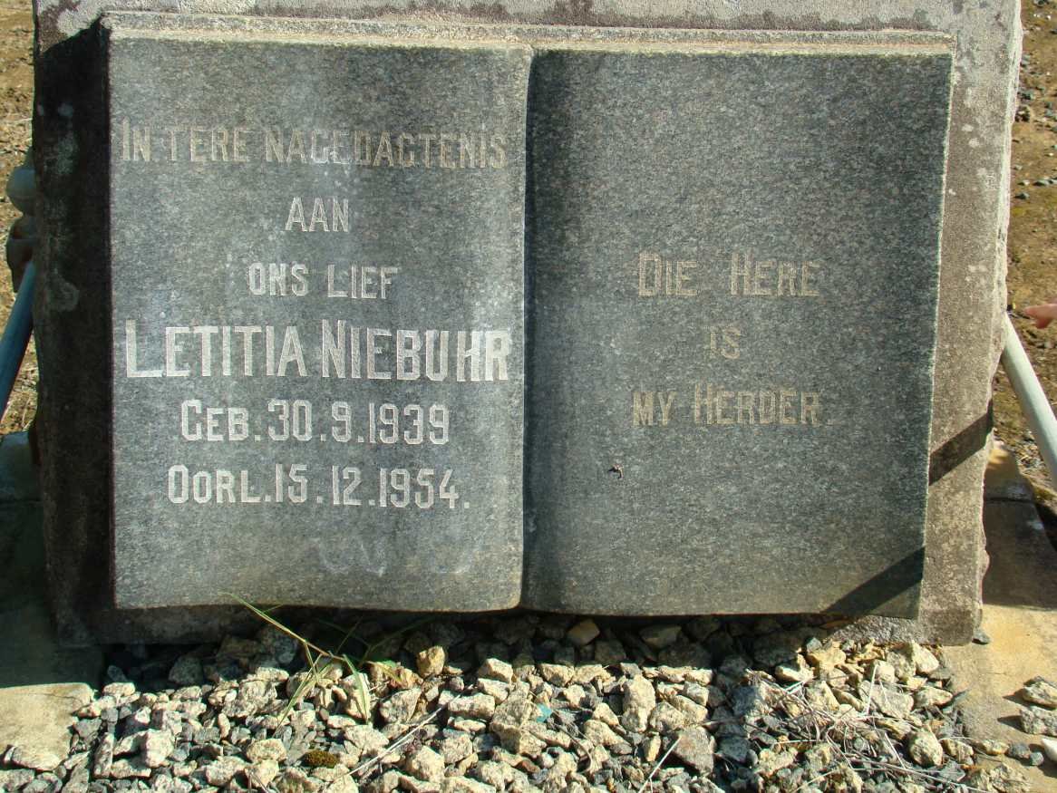 NIEBUHR Letitia 1939-1954