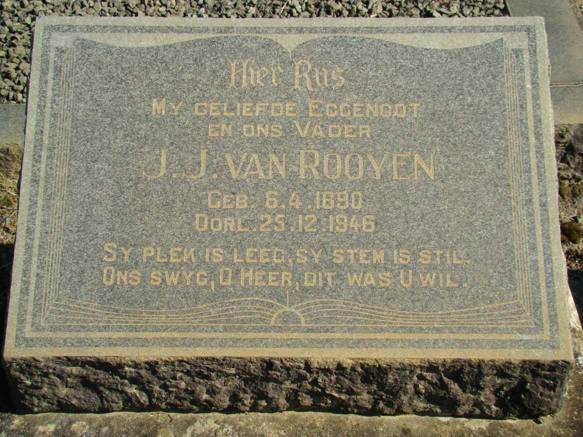 ROOYEN J.J., van 1890-1946