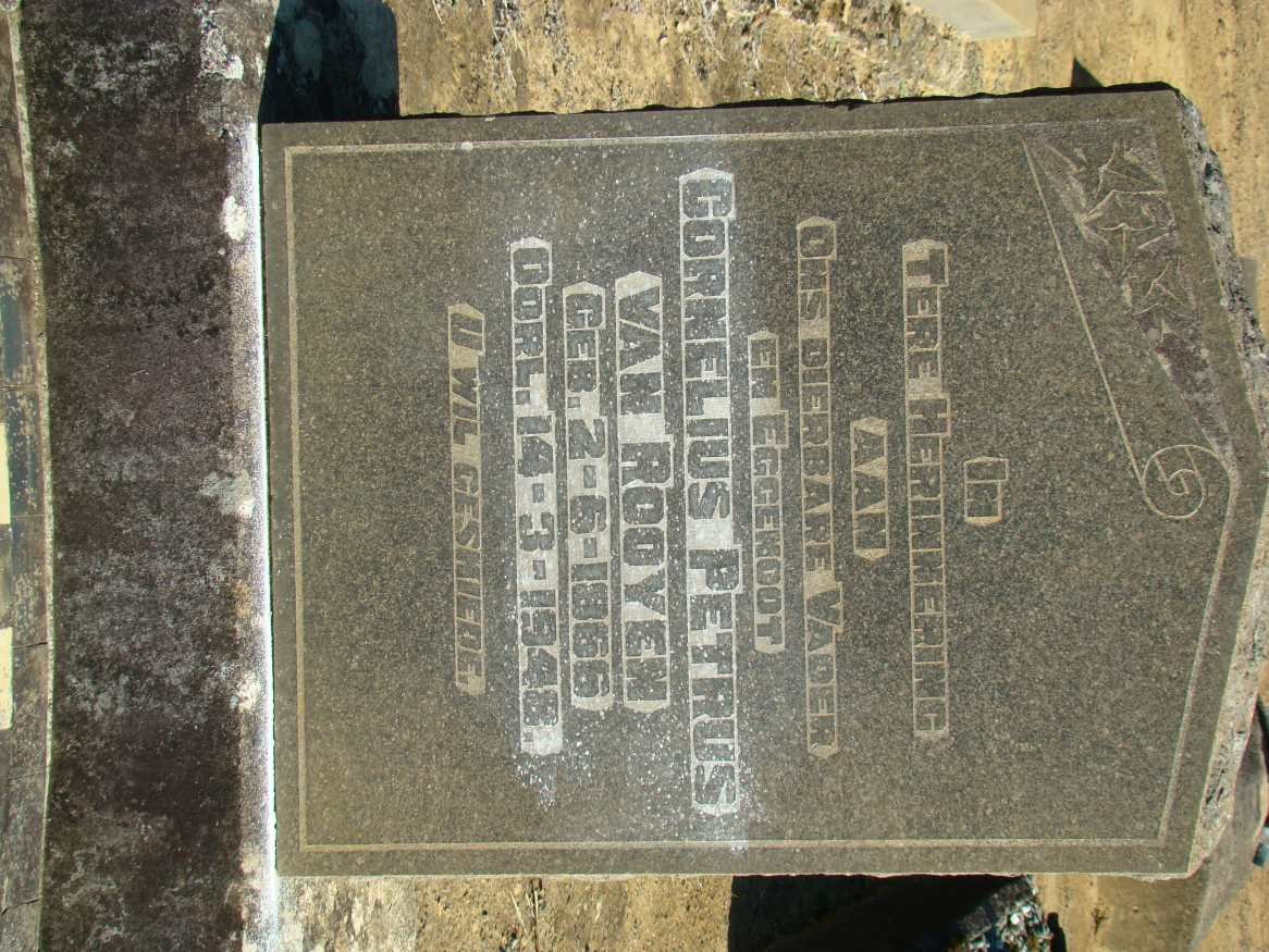 ROOYEN Cornelius Petrus, van 1866-1948