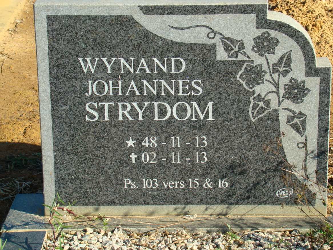 STRYDOM Wynand Johannes 1948-2002