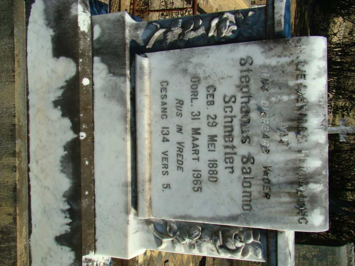 SCHNETLER Stephanus Salomo 1880-1965
