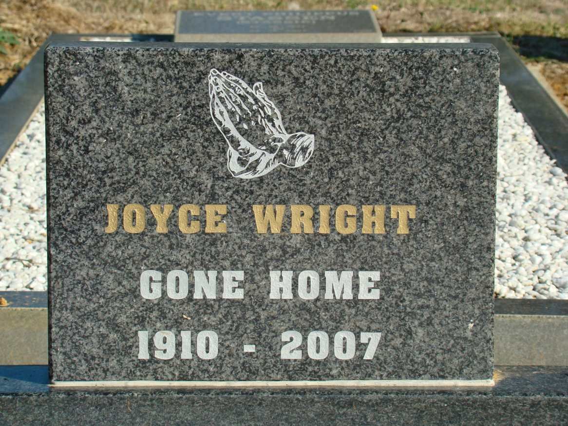 WRIGHT Joyce 1910-2007