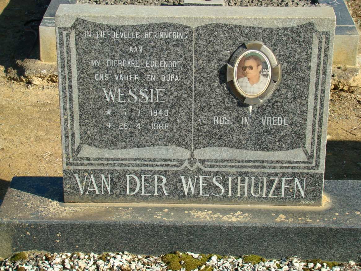 WESTHUIZEN Wessie, van der 1940-1988