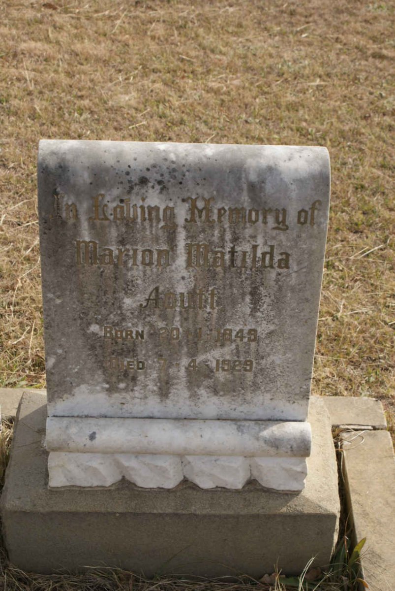 ACUTT Marion Matilda 1849-1929