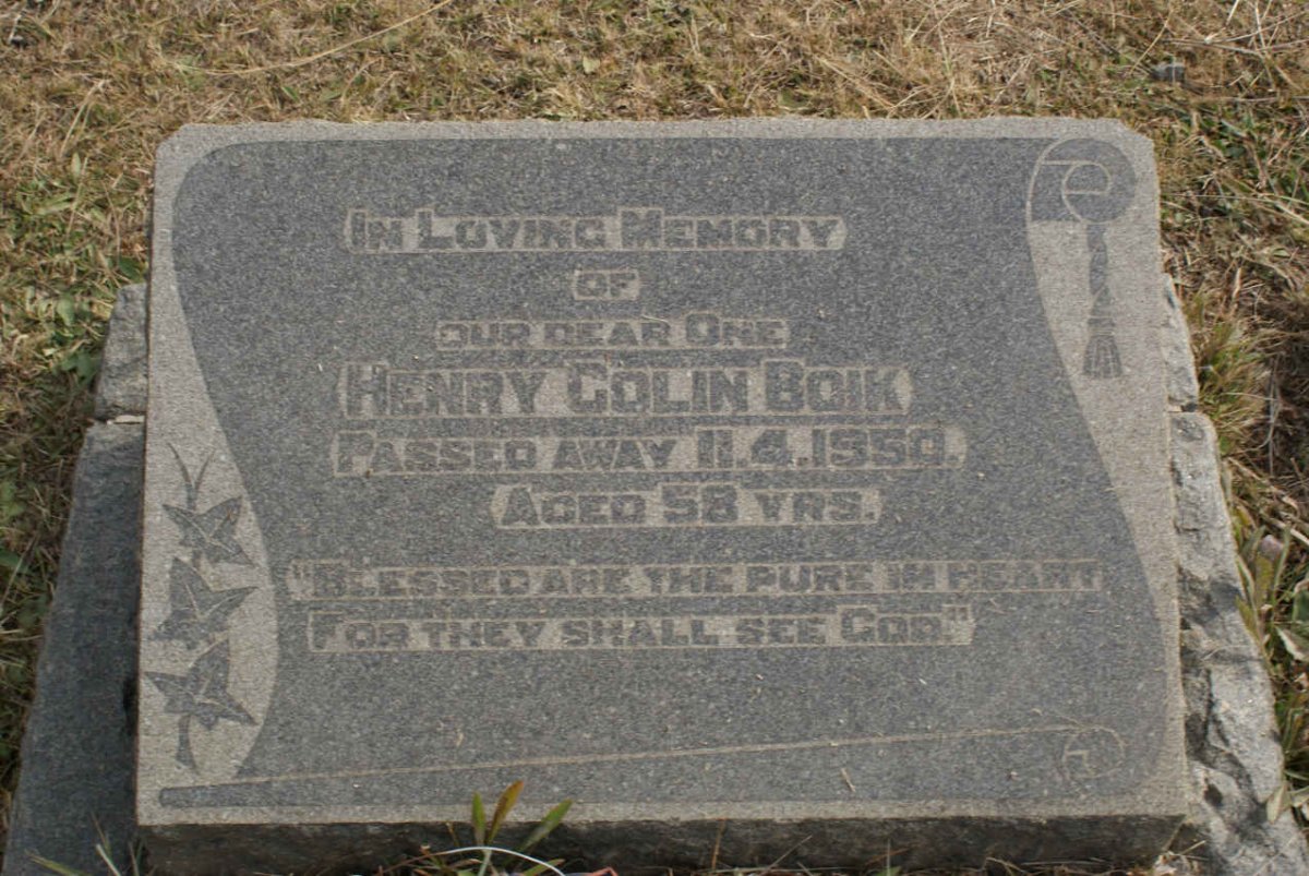 BOIK Henry Colin -1950