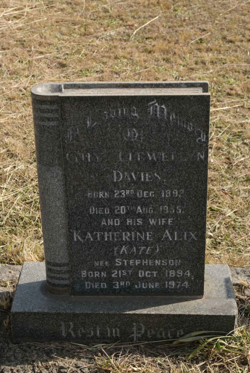 DAVIES Guy Glewellyn 1892-1955 &amp; Katherine Alix STEPHESON 1894-1974