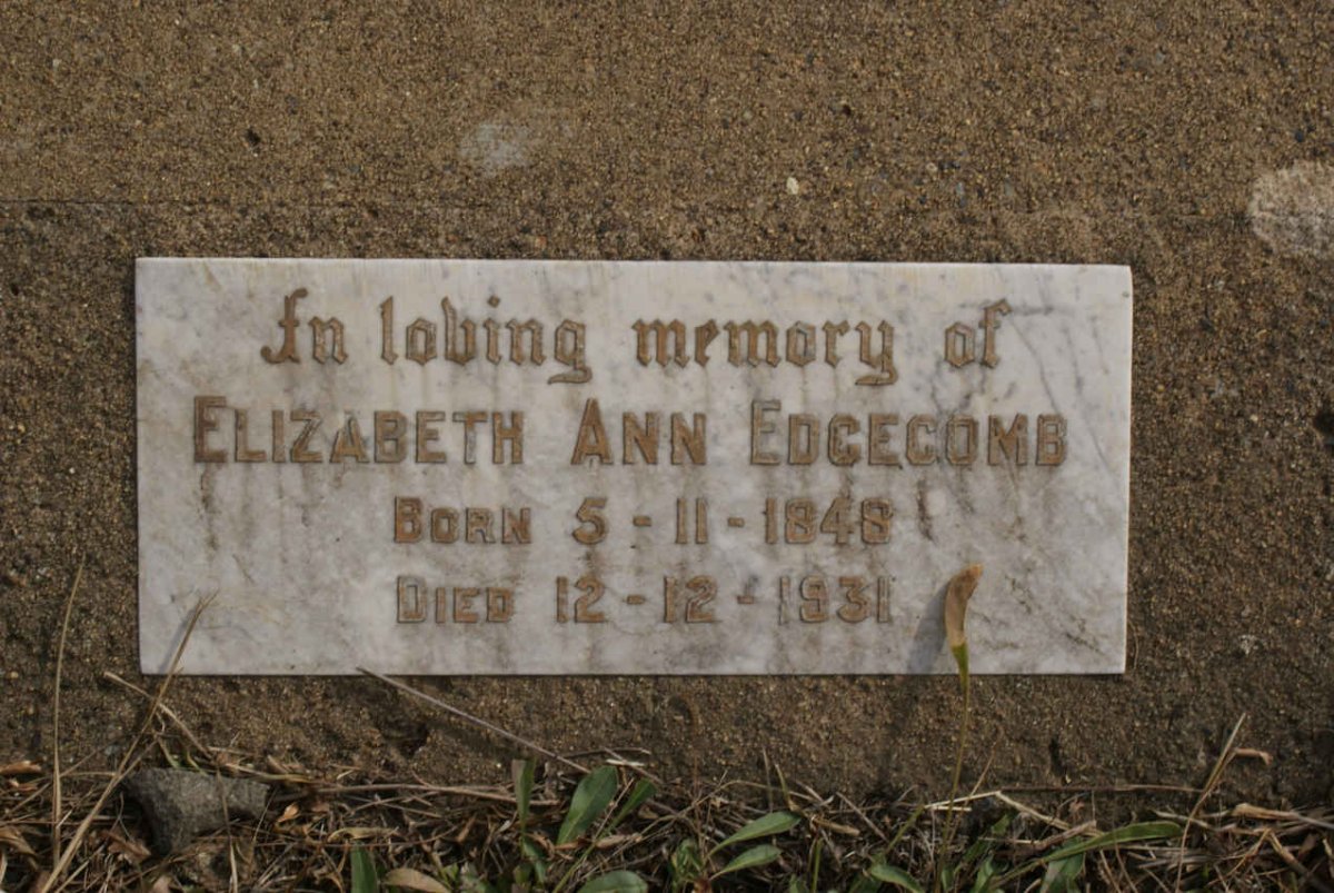 EDGECOMB Elizabeth Ann 1848-1931