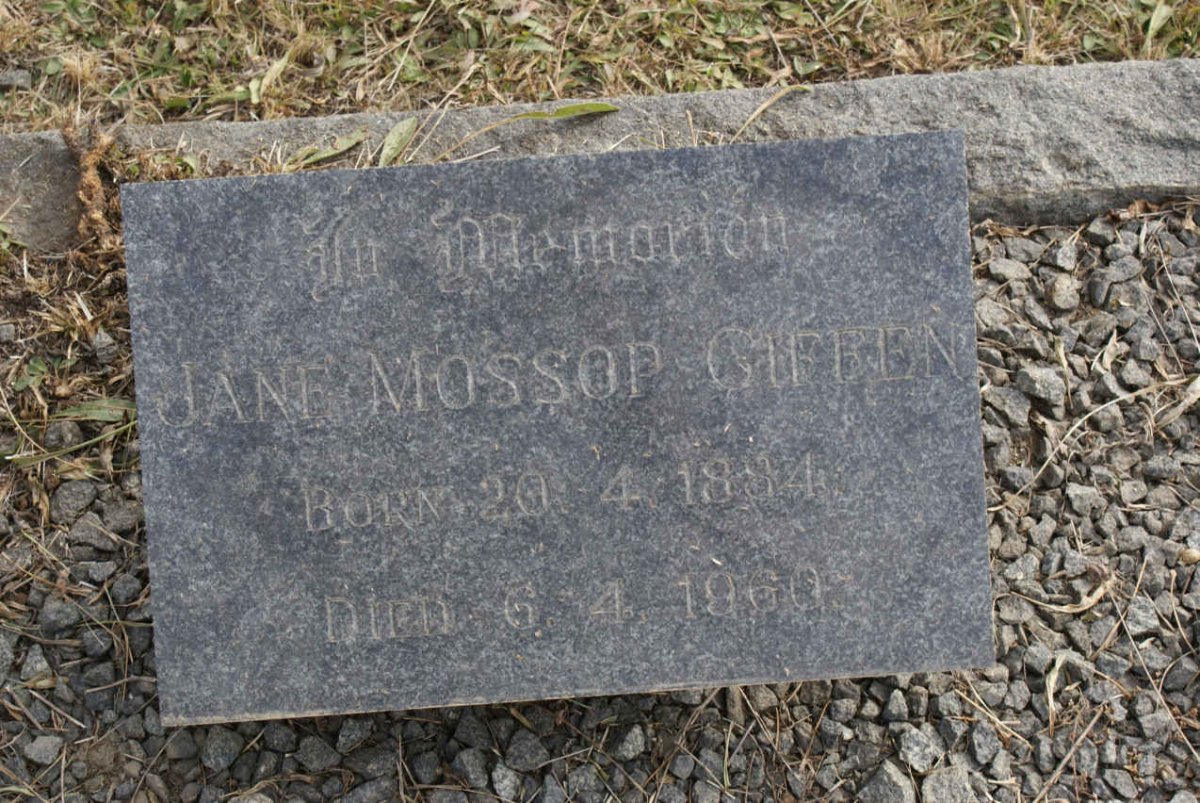 GIFFEN Jane Mossop 1884-1960