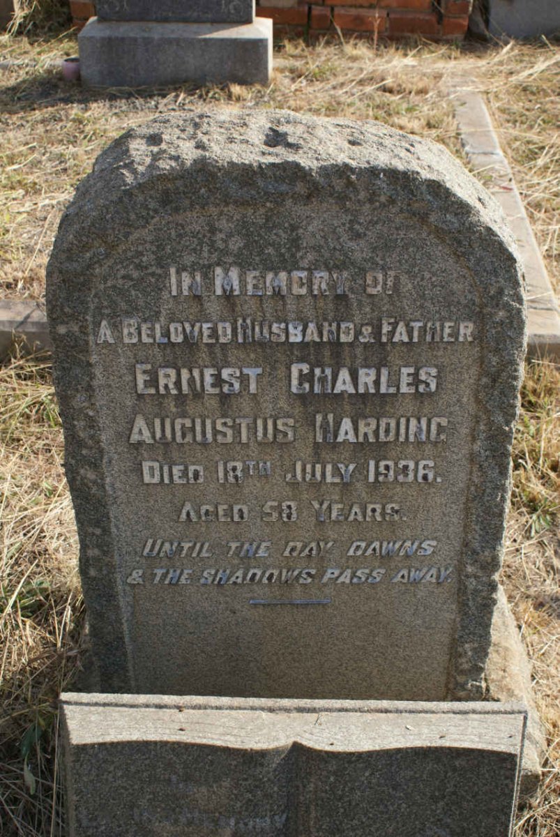 HARDING Ernest Charles Augustus -1936
