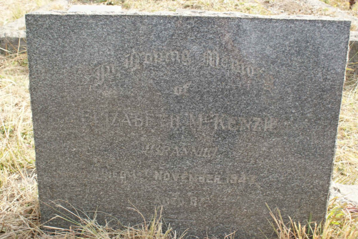 McKENZIE Elizabeth nee ? -194?