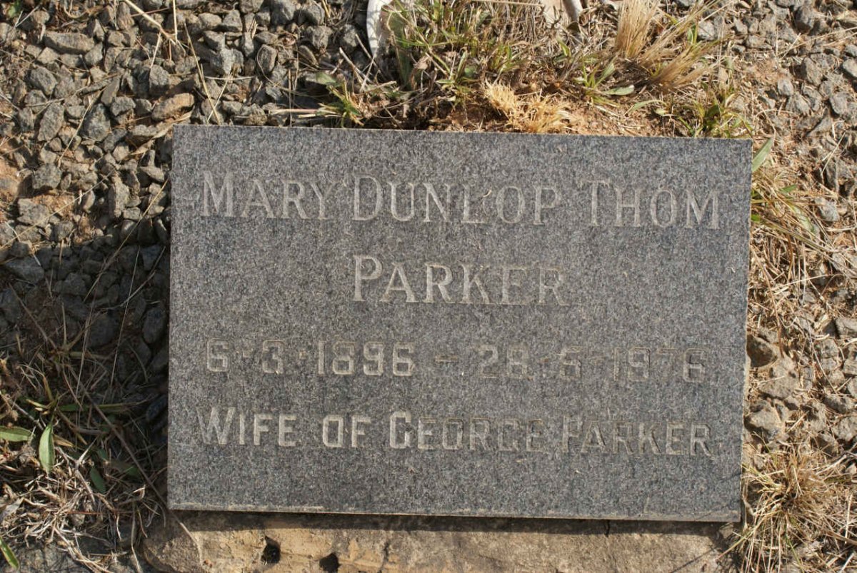 PARKER Mary Dunlop Thom 1896-1976