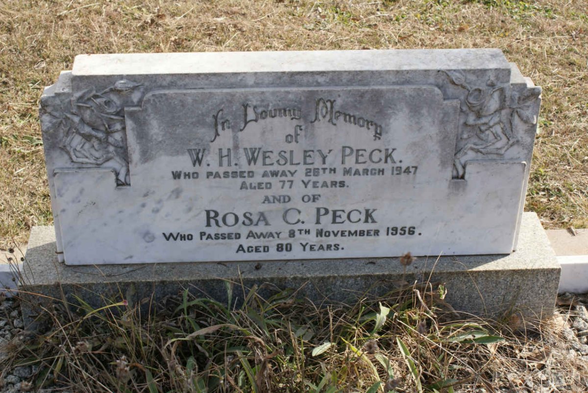 PECK W.H. Wesley -1947 &amp; Rosa C. -1956