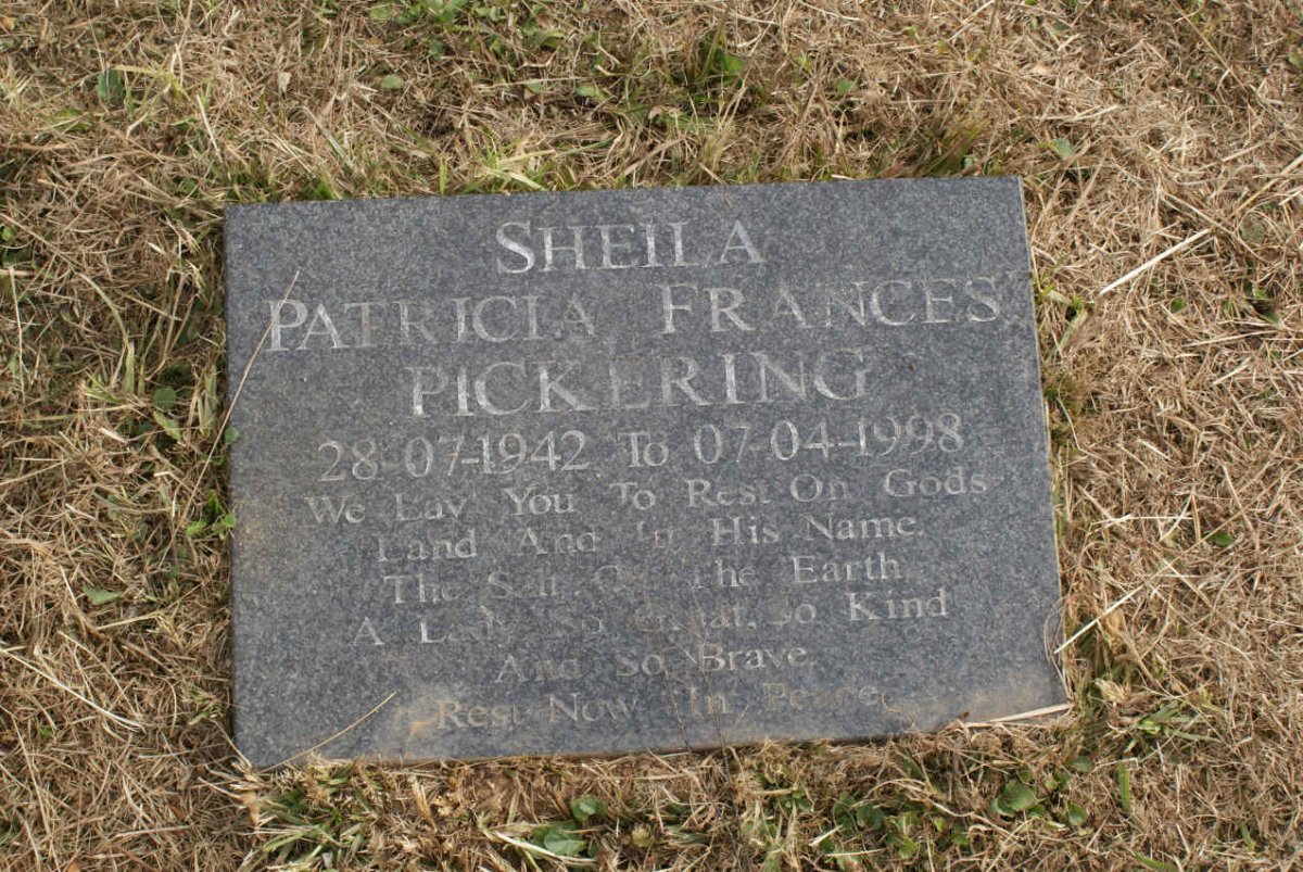 PICKERING Sheila Patricia Frances 1942-1998