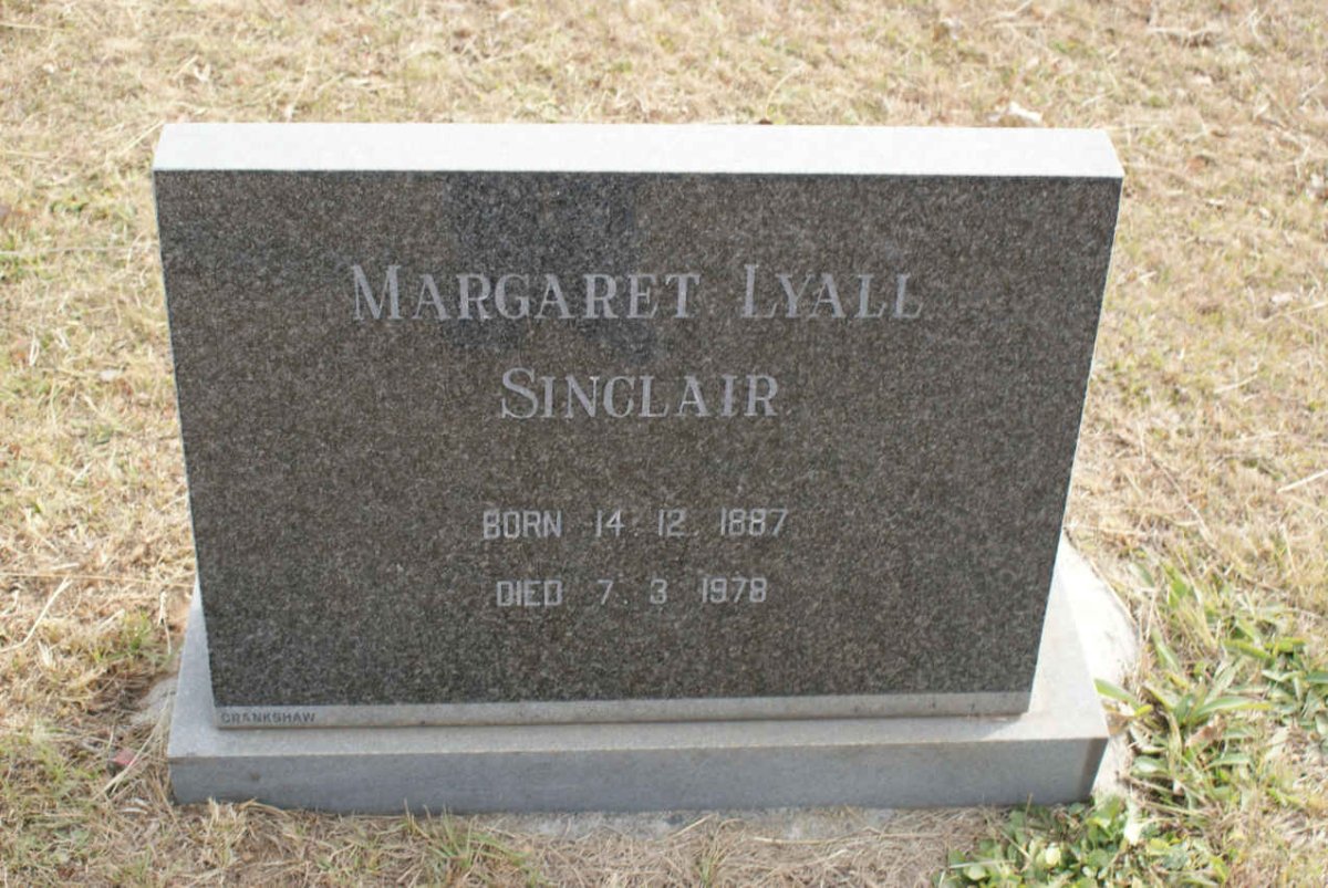 SINCLAIR Margaret Lyall 1887-1978