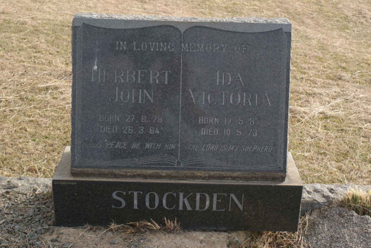 STOCKDEN Herbert John 1878-1964 &amp; Ida Victoria 1887-1973