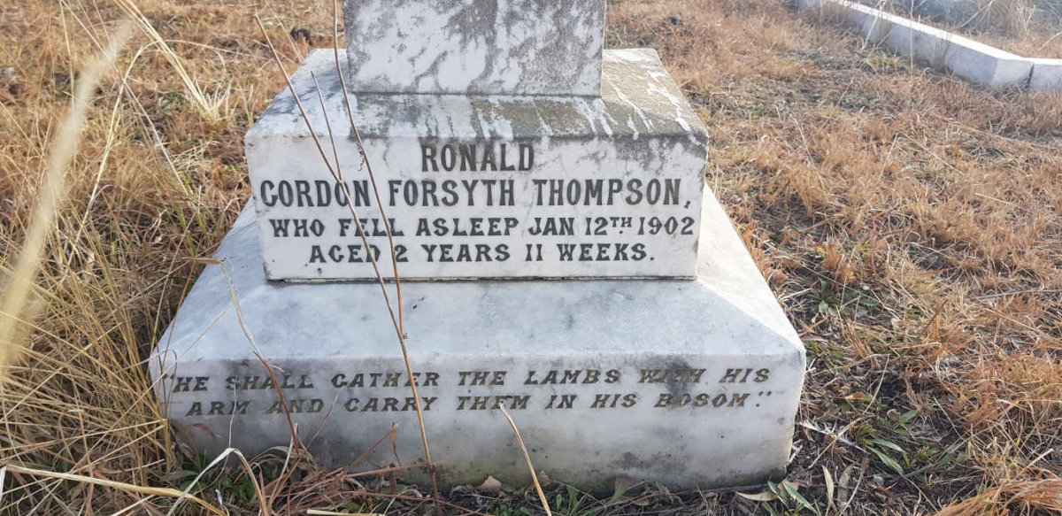 THOMPSON Ronald Gordon Forsyth -1902