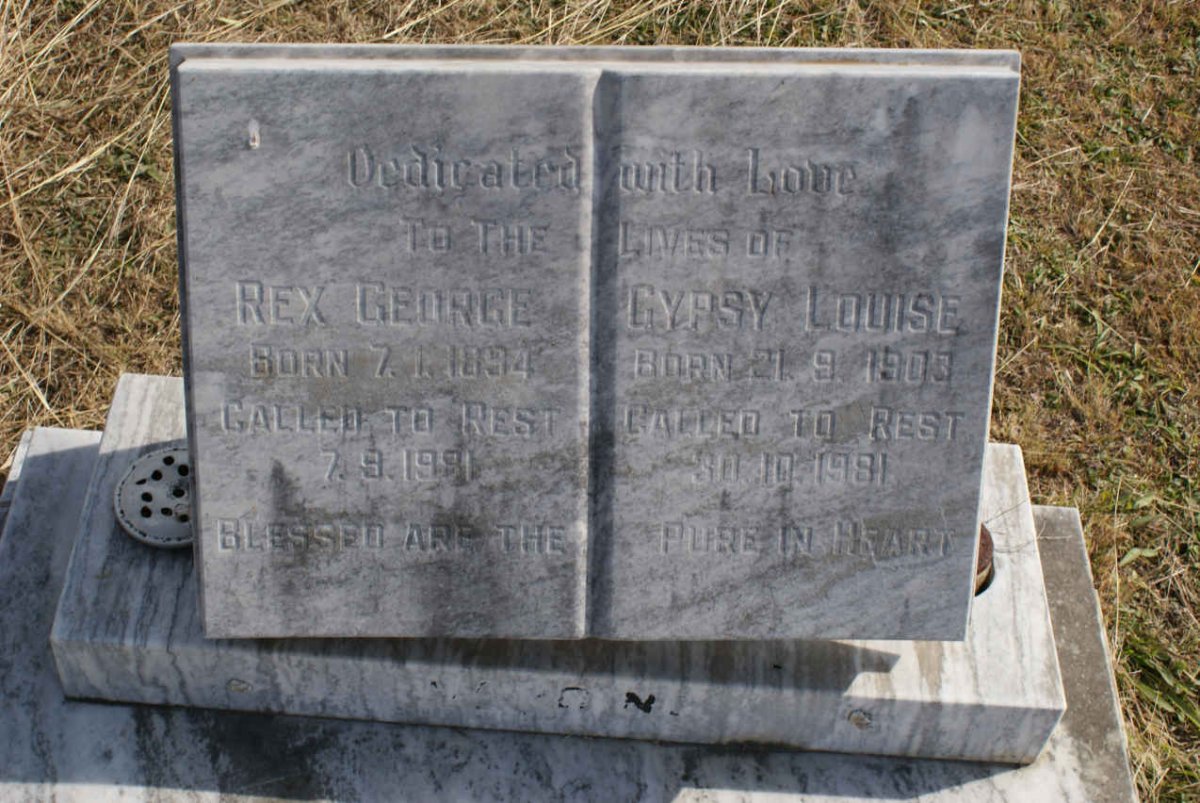 ? Rex George 1894-1991 &amp; Gypsy Louise 1903-1981