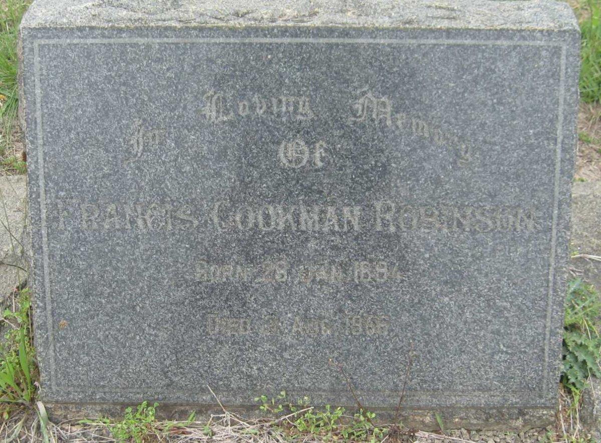 ROBINSON Francis Cookman 1894-1956