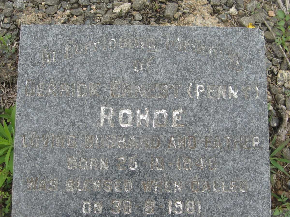 ROHDE ? 18?-1981