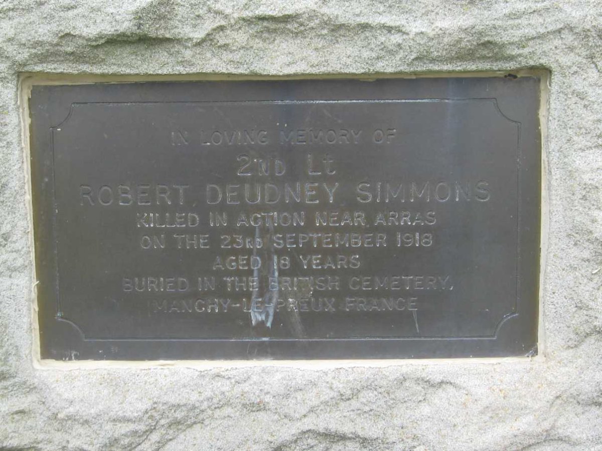 SIMMONS Robert Deudney -1918
