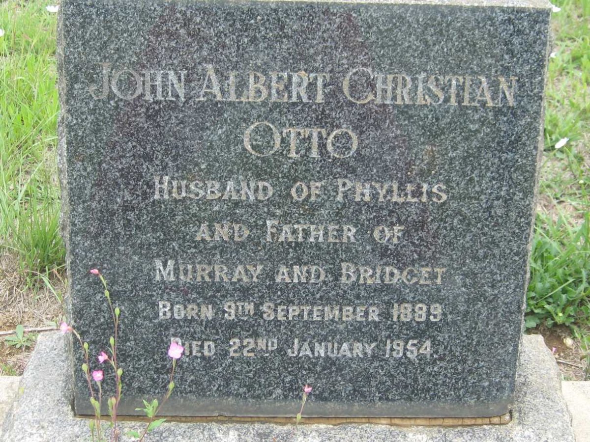 OTTO John Albert Christian 1889-1954