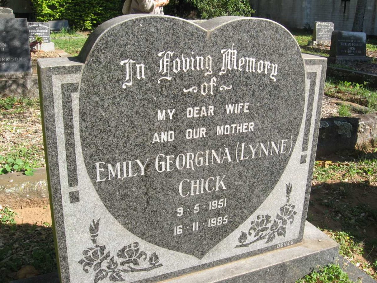 CHICK Emily Georgina 1951-1985