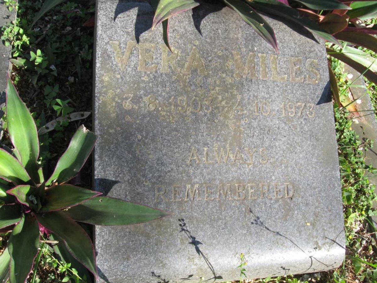 MILES Vera 1903-1973