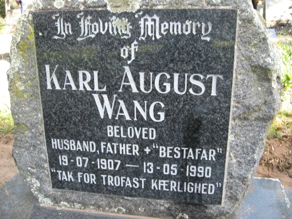 WANG Karl August 1907-1990