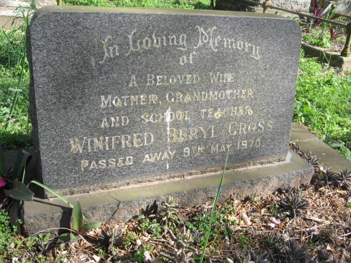 CROSS Winifred Beryl -1970