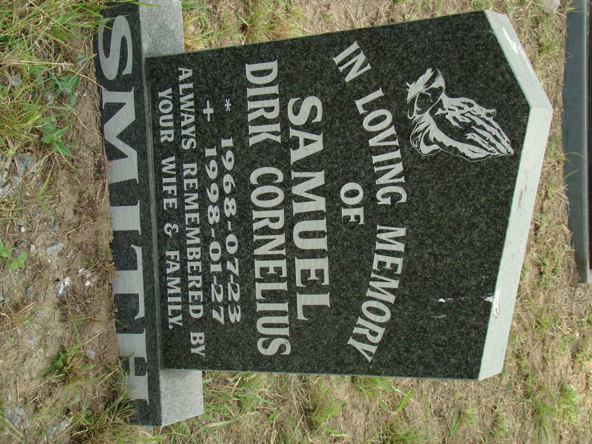 SMITH Samuel Dirk Cornelius 1968-1998