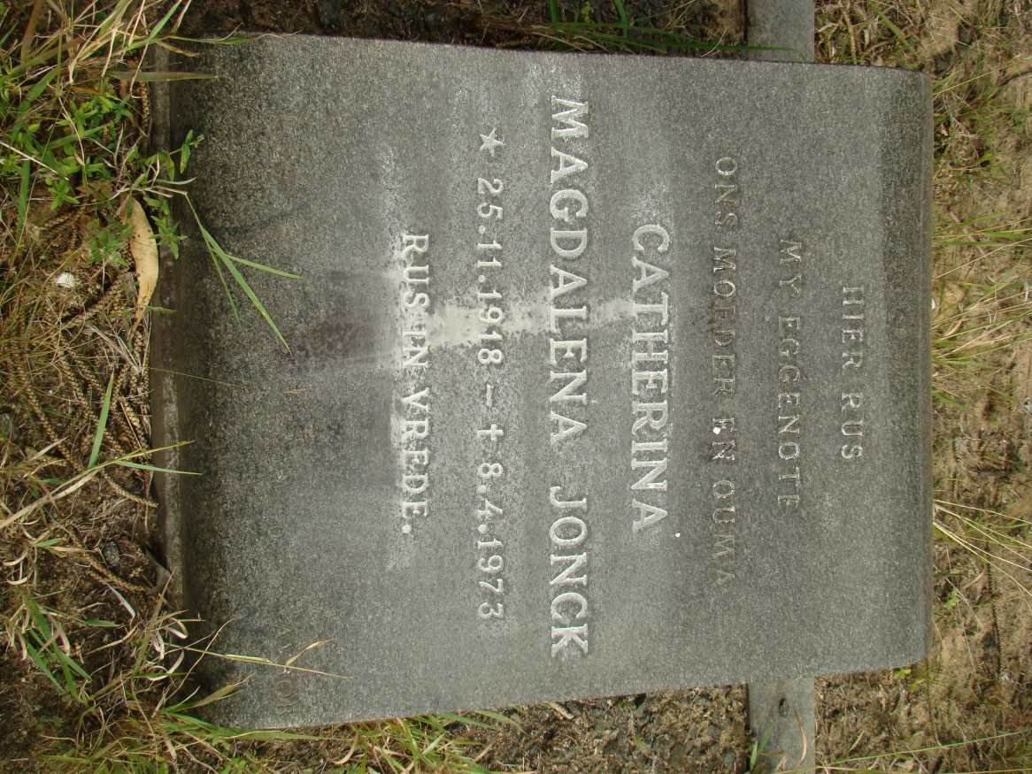 JONCK Catherina Magdalena 1918-1973