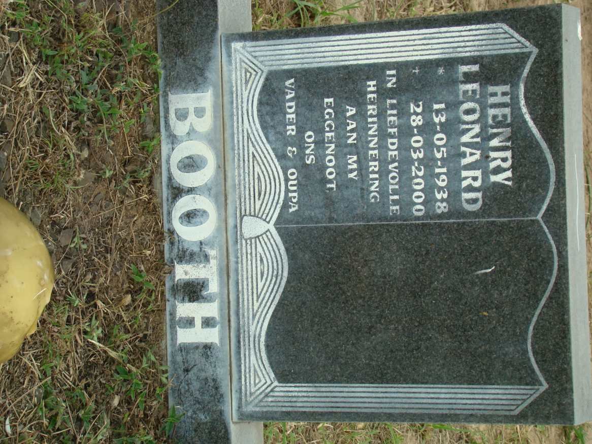 BOOTH Henry Leonard 1938-2000