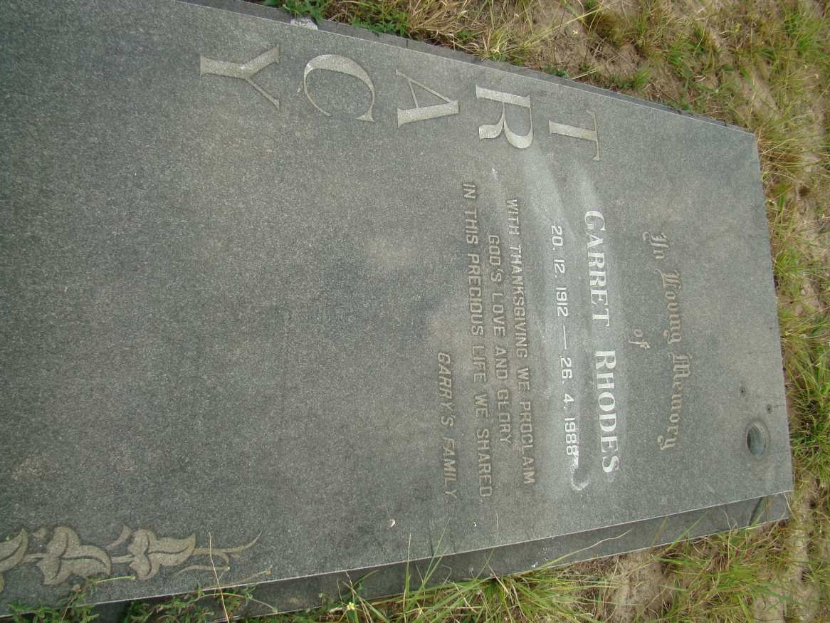 TRACY Garret Rhodes 1912-1988