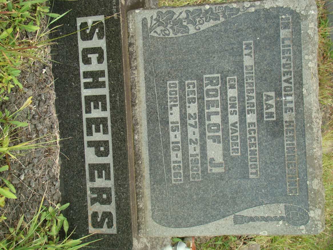 SCHEEPERS Roelof J.  1908-1961