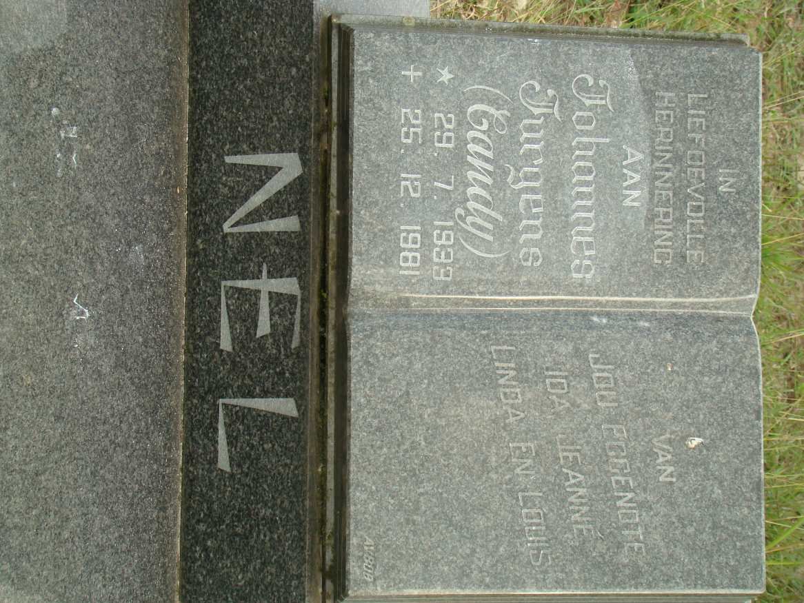 NEL Johannes Jurgens 1939-1981
