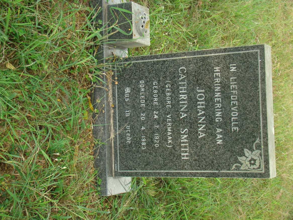 SMITH Johanna Cathrina nee VERMAAK 1920-1983