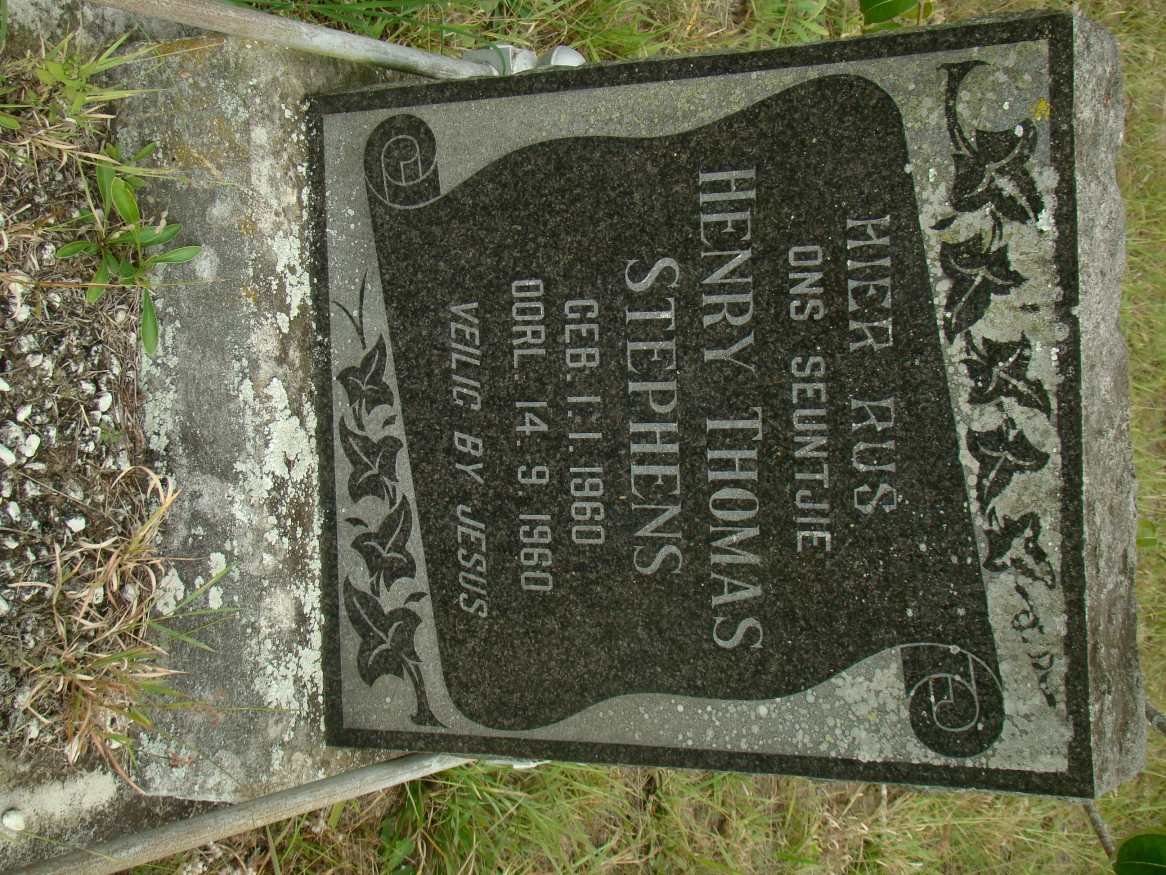 STEPHENS Henry Thomas 1960-1960