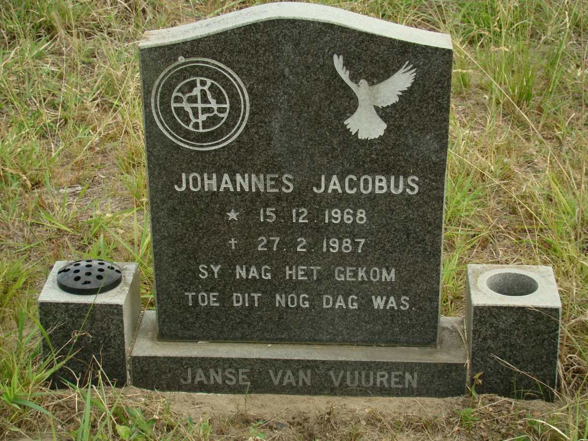 VUUREN Johannes Jacobus, Janse van 1968-1987