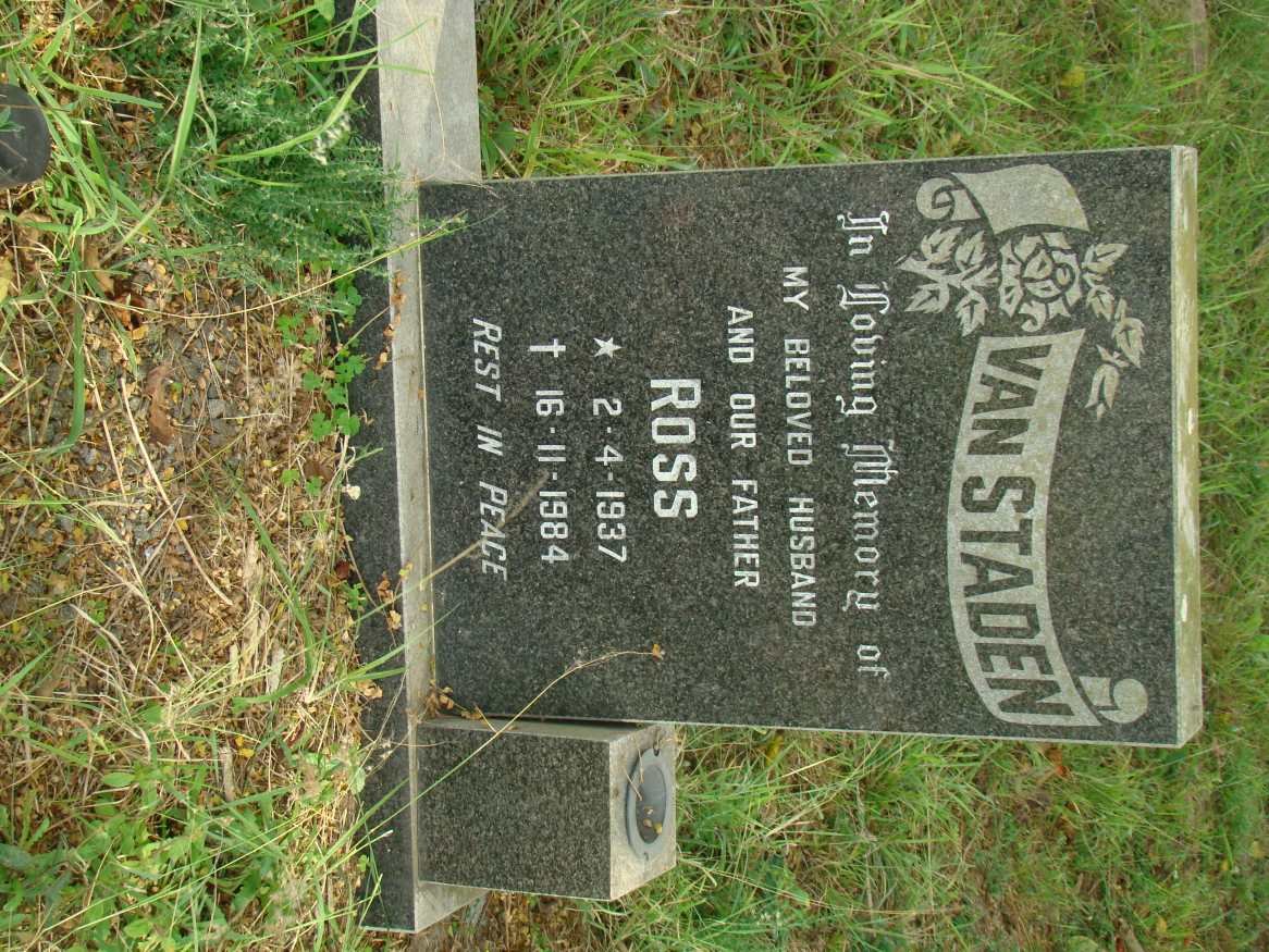 STADEN Ross, van 1937-1984
