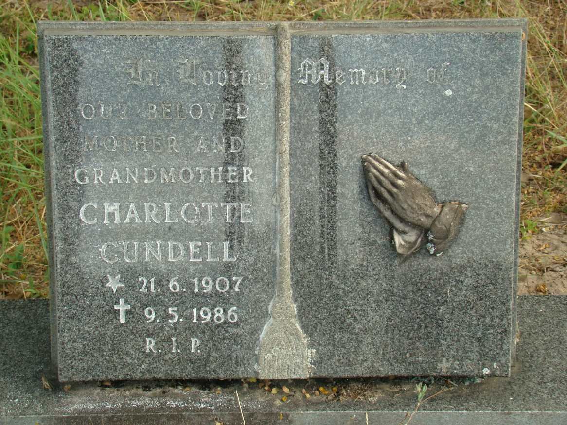 CUNDELL Charlotte 1907-1986