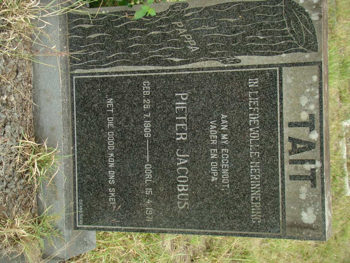 TAIT  Pieter Jacobus 1906-1971