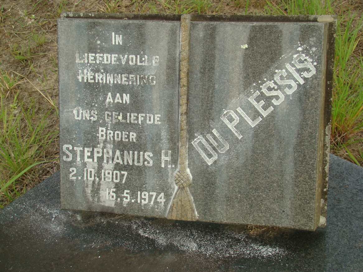PLESSIS Stephanus H., du 1907-1974