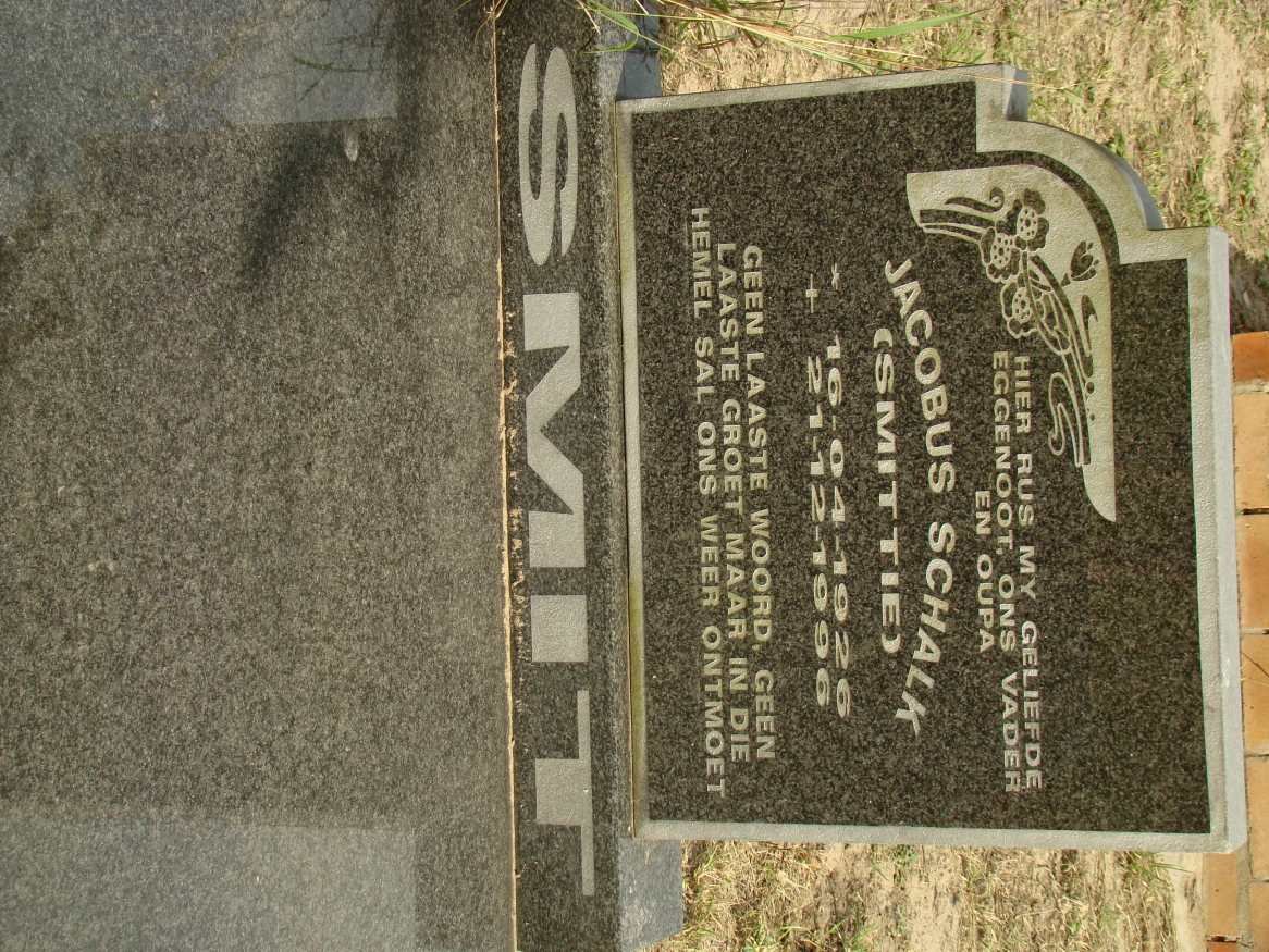 SMIT Jacobus Schalk 1926-1996